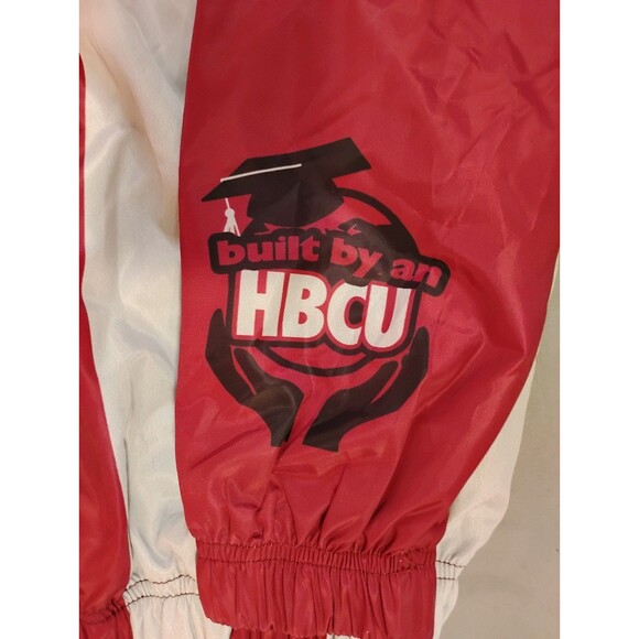 Men's Tones of Melanin University of Alabama A&M Windbreaker Jacket Red Large - Picture 4 of 7